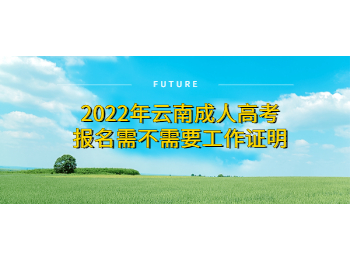 云南成人高考報(bào)名工作證明