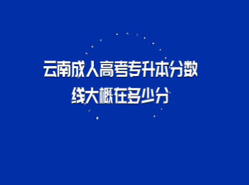 云南成人高考專升本分數線