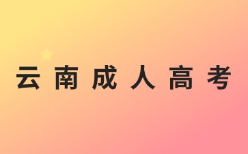 2024年云南成考考試科目有哪些層次?